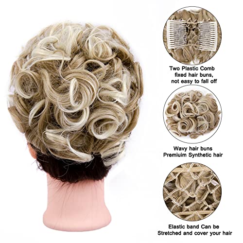 Curly Messy Bun Chignon - Image 16