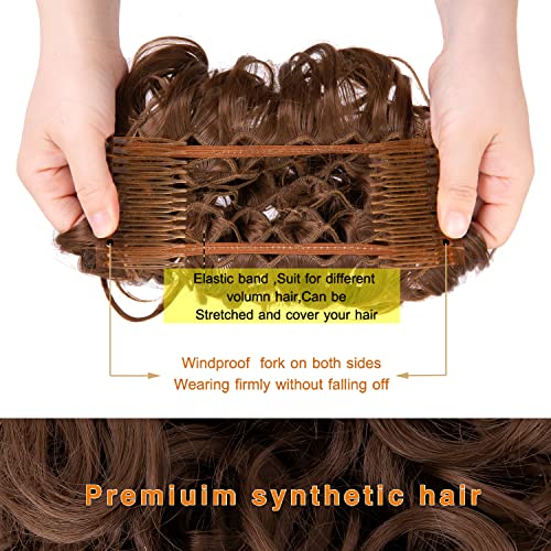 Curly Messy Bun Chignon - Image 20