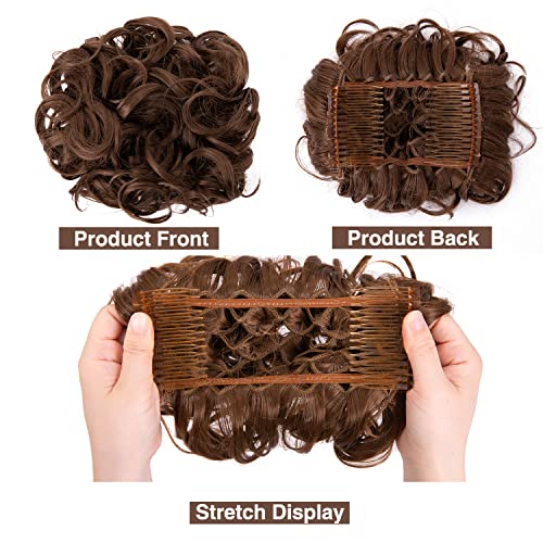 Curly Messy Bun Chignon - Image 22