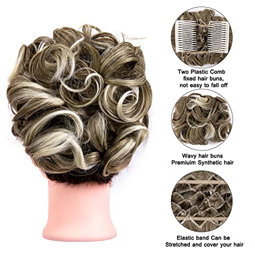 Curly Messy Bun Chignon - Image 26