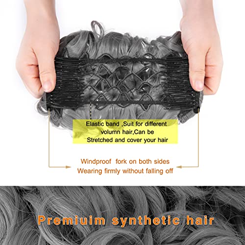 Curly Messy Bun Chignon - Image 30
