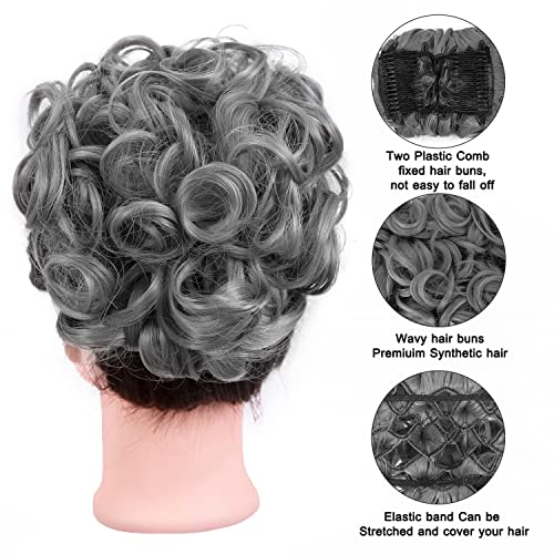 Curly Messy Bun Chignon - Image 31