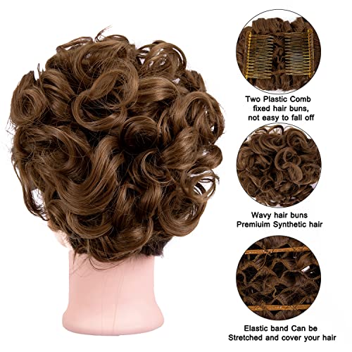 Curly Messy Bun Chignon - Image 4
