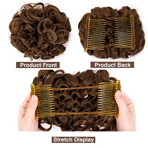 Curly Messy Bun Chignon - Image 6