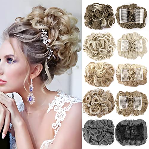 Curly Messy Bun Chignon - Image 8