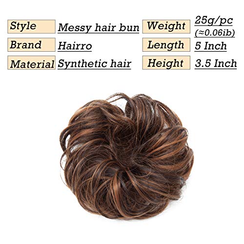 Curly Messy Hair Bun Extension Updo Hairpiece - Image 108