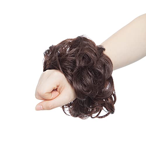 Curly Messy Hair Bun Extension Updo Hairpiece - Image 115