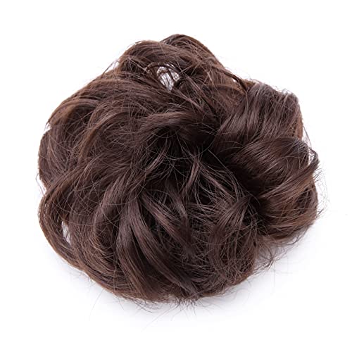 Curly Messy Hair Bun Extension Updo Hairpiece - Image 116