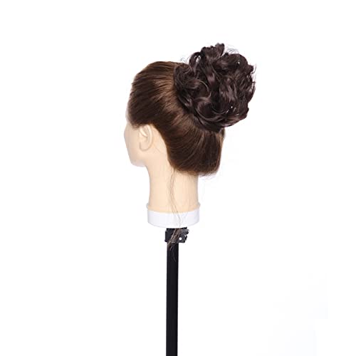Curly Messy Hair Bun Extension Updo Hairpiece - Image 117
