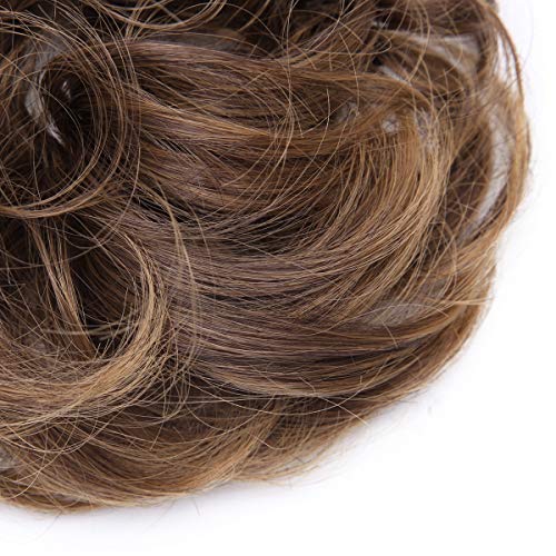 Curly Messy Hair Bun Extension Updo Hairpiece - Image 122