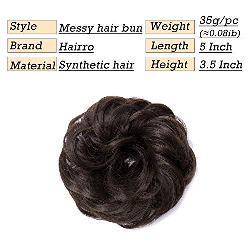 Curly Messy Hair Bun Extension Updo Hairpiece - Image 126