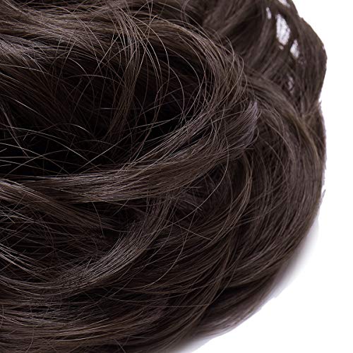 Curly Messy Hair Bun Extension Updo Hairpiece - Image 128