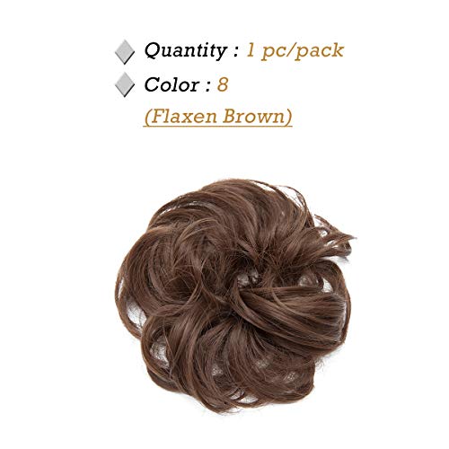 Curly Messy Hair Bun Extension Updo Hairpiece - Image 131