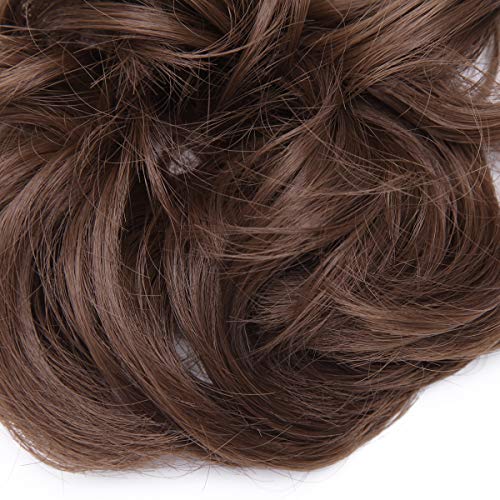 Curly Messy Hair Bun Extension Updo Hairpiece - Image 134