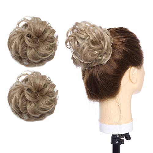 Curly Messy Hair Bun Extension Updo Hairpiece - Image 142