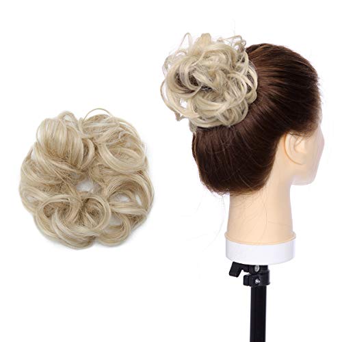 Curly Messy Hair Bun Extension Updo Hairpiece - Image 15