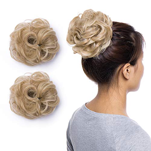 Curly Messy Hair Bun Extension Updo Hairpiece - Image 27