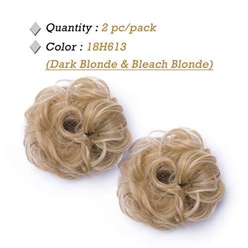 Curly Messy Hair Bun Extension Updo Hairpiece - Image 28