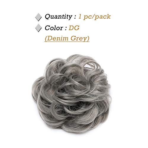 Curly Messy Hair Bun Extension Updo Hairpiece - Image 34