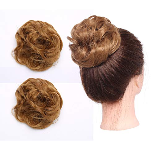 Curly Messy Hair Bun Extension Updo Hairpiece - Image 38