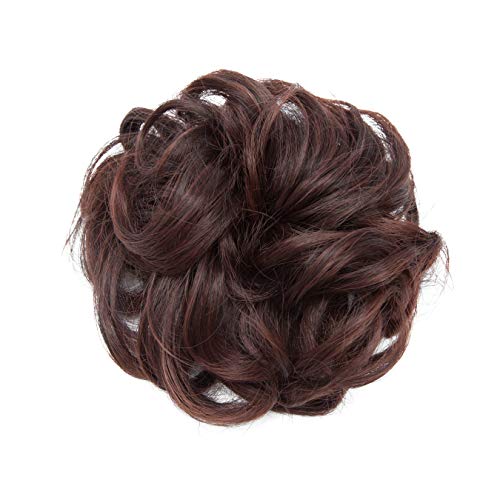 Curly Messy Hair Bun Extension Updo Hairpiece - Image 4