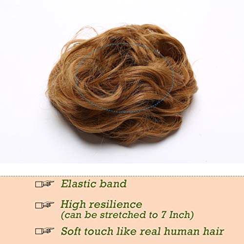 Curly Messy Hair Bun Extension Updo Hairpiece - Image 41