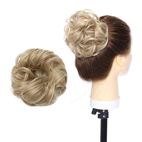 Curly Messy Hair Bun Extension Updo Hairpiece - Image 44