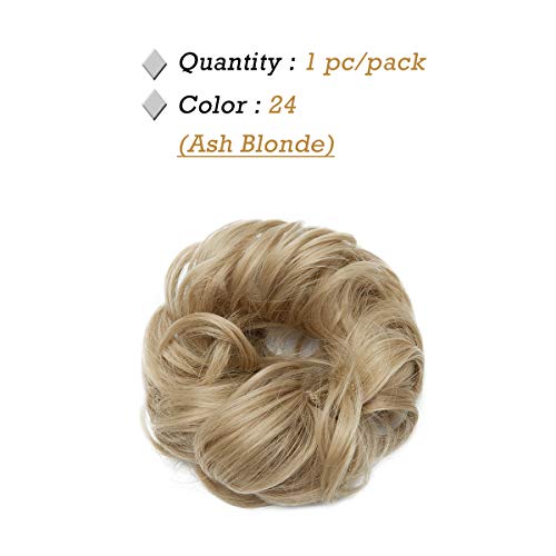 Curly Messy Hair Bun Extension Updo Hairpiece - Image 45