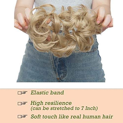 Curly Messy Hair Bun Extension Updo Hairpiece - Image 47
