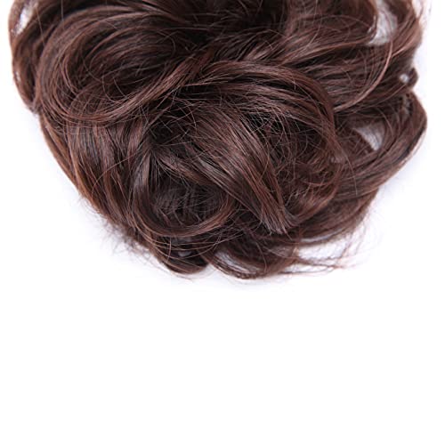 Curly Messy Hair Bun Extension Updo Hairpiece - Image 5