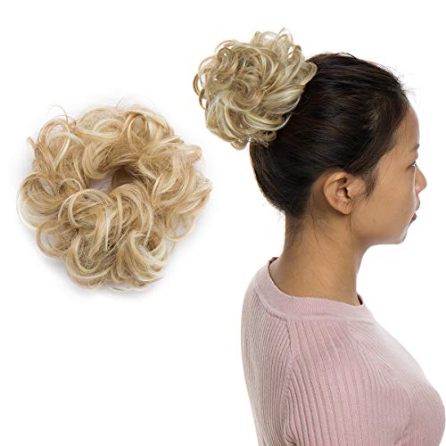 Curly Messy Hair Bun Extension Updo Hairpiece - Image 50