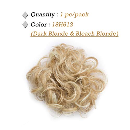 Curly Messy Hair Bun Extension Updo Hairpiece - Image 51