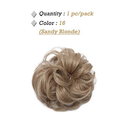 Curly Messy Hair Bun Extension Updo Hairpiece - Image 57