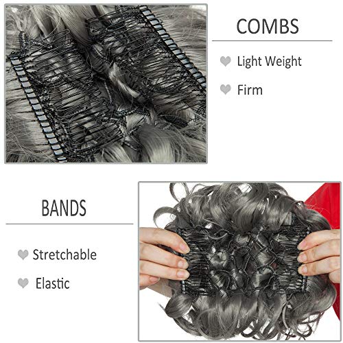 Curly Messy Hair Bun Extension Updo Hairpiece - Image 64