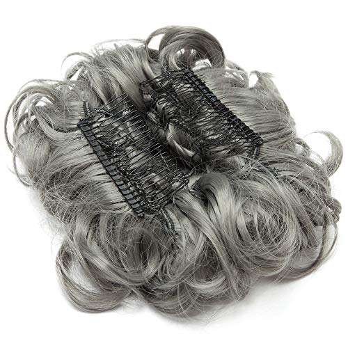 Curly Messy Hair Bun Extension Updo Hairpiece - Image 66