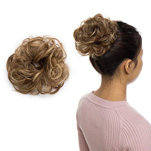 Curly Messy Hair Bun Extension Updo Hairpiece - Image 68