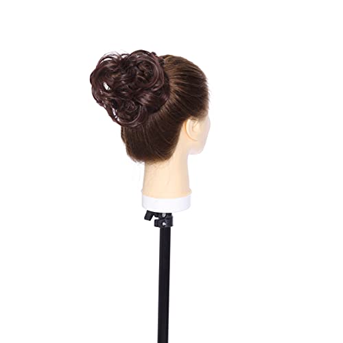 Curly Messy Hair Bun Extension Updo Hairpiece - Image 7