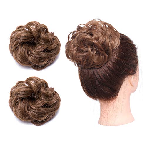Curly Messy Hair Bun Extension Updo Hairpiece - Image 74