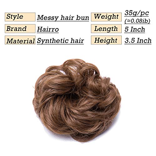 Curly Messy Hair Bun Extension Updo Hairpiece - Image 76