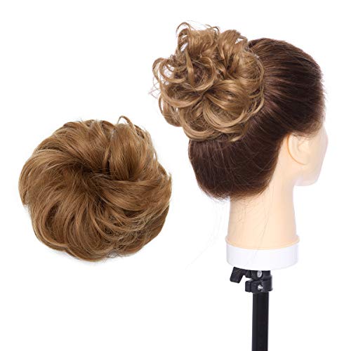 Curly Messy Hair Bun Extension Updo Hairpiece - Image 8