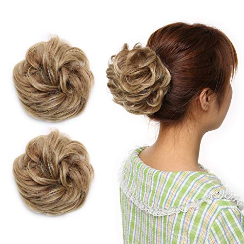 Curly Messy Hair Bun Extension Updo Hairpiece - Image 80