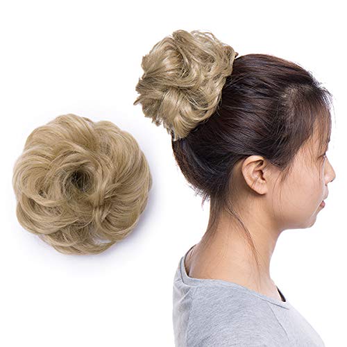 Curly Messy Hair Bun Extension Updo Hairpiece - Image 88