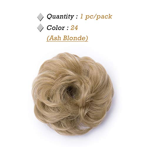 Curly Messy Hair Bun Extension Updo Hairpiece - Image 89