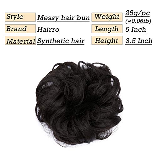 Curly Messy Hair Bun Extension Updo Hairpiece - Image 96
