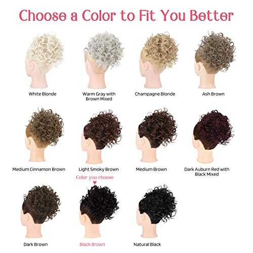 Curly Messy Hair Bun Hair Piece Elastic Drawstring - Image 11