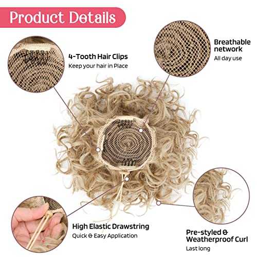 Curly Messy Hair Bun Hair Piece Elastic Drawstring - Image 14