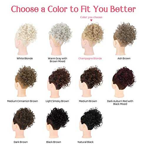 Curly Messy Hair Bun Hair Piece Elastic Drawstring - Image 15