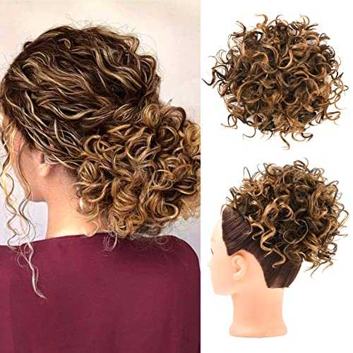 Curly Messy Hair Bun Hair Piece Elastic Drawstring - Image 16