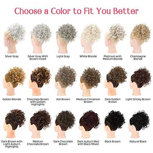 Curly Messy Hair Bun Hair Piece Elastic Drawstring - Image 19