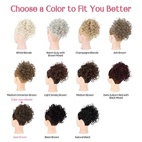 Curly Messy Hair Bun Hair Piece Elastic Drawstring - Image 30